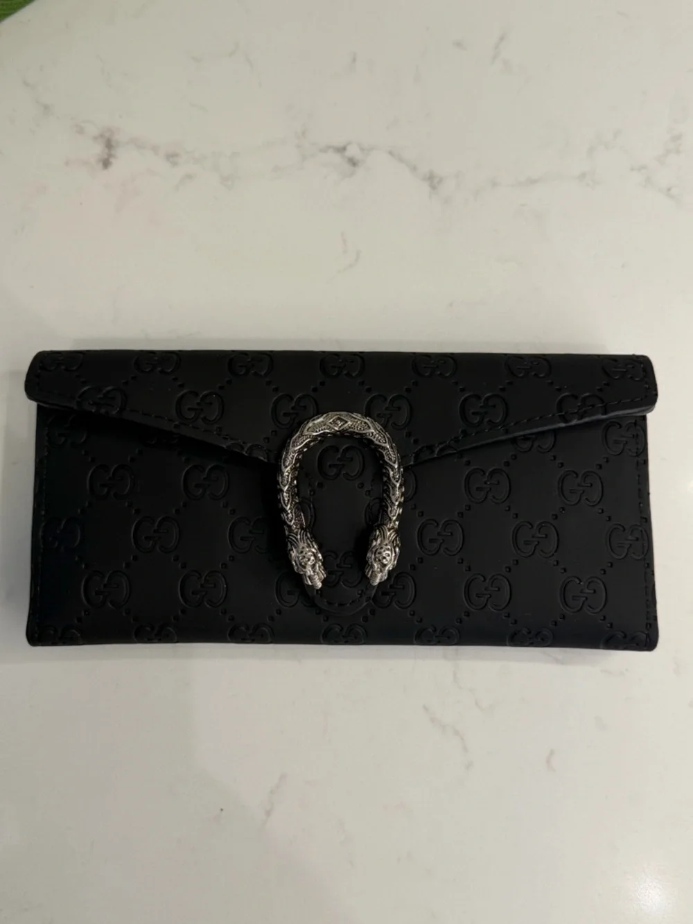 Gucci Black Embossed GG Leather Dionysus Continental Wallet - Picture 3 of 8